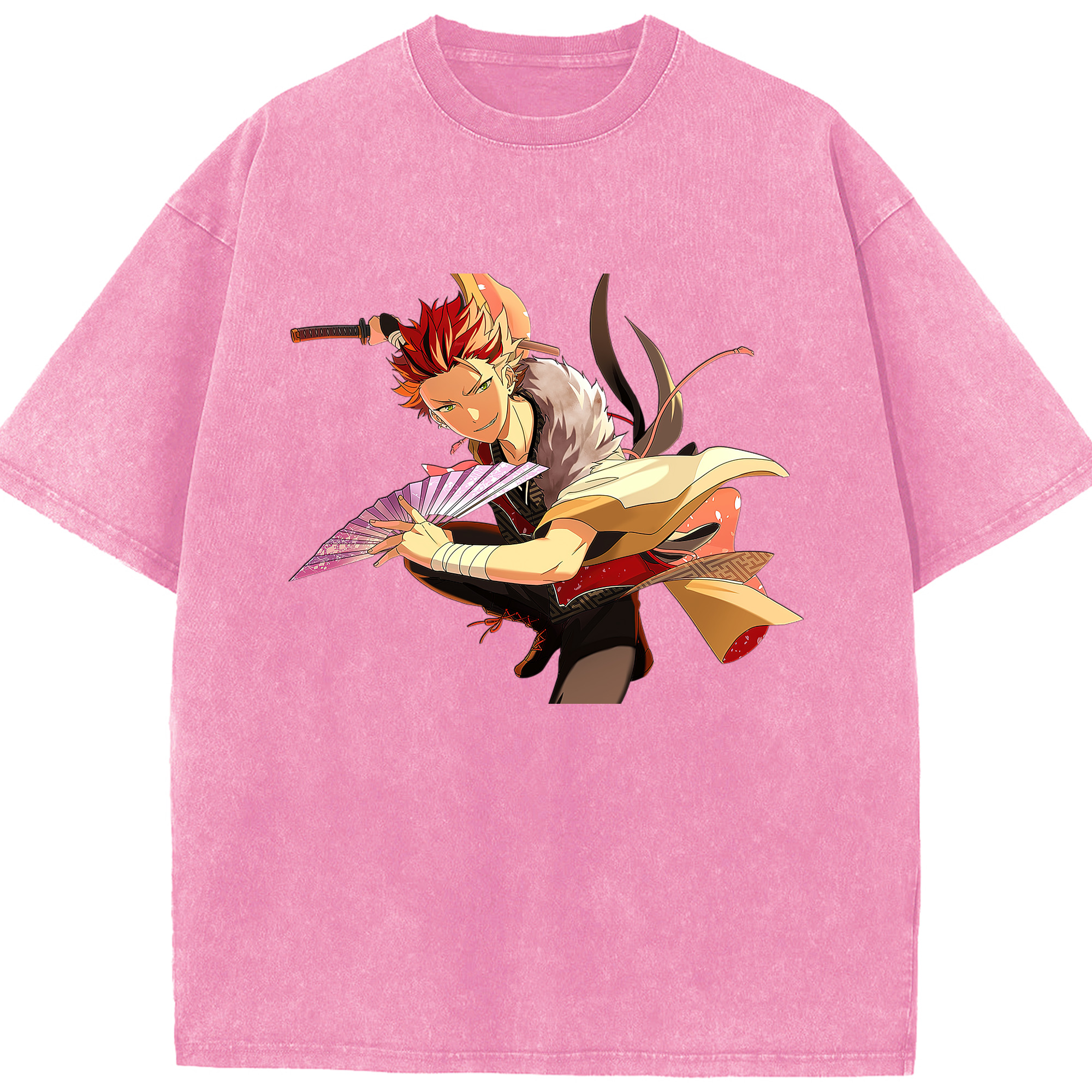 （画像用） あんさんぶるスターズ! Ensemble Stars 綿100% ヴィンテージ風 半袖Tシャツ（フロントプリント）